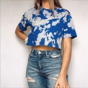 Hand bleached Nike tee